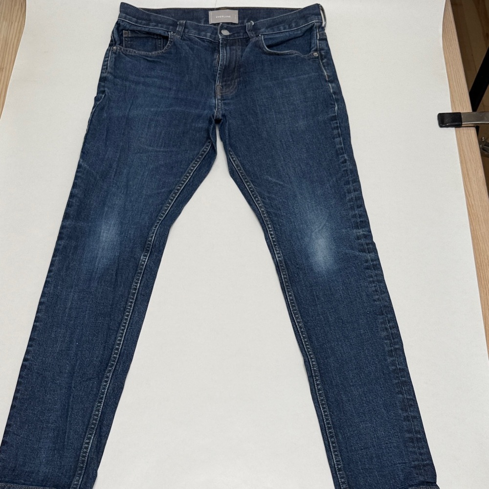 Everlane Men's Dark Blue Skinny Jeans